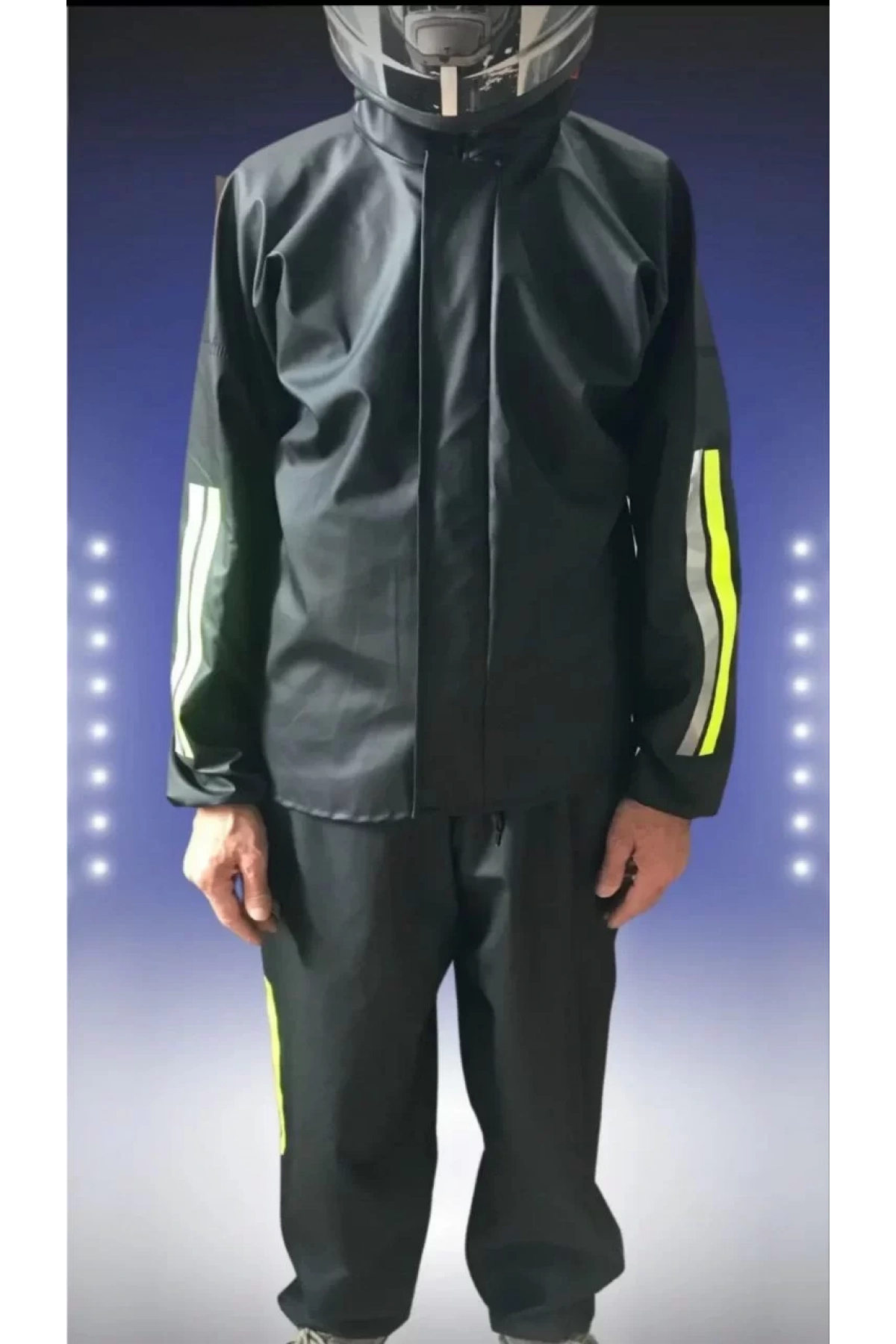 Tam Kalıp Motorcu Kurye Su Geçirmez Yağmurluk Takım