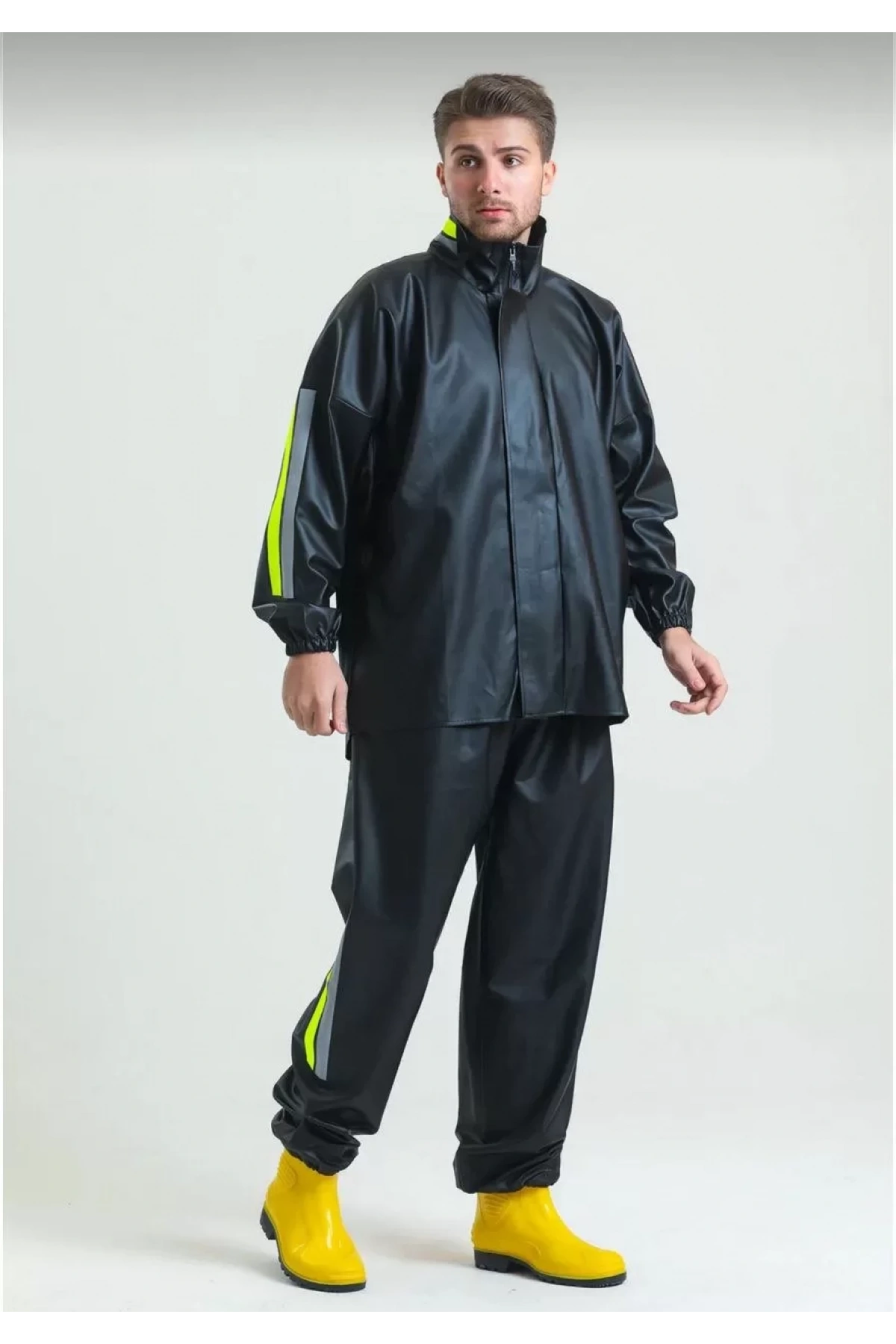 Tam Kalıp Motorcu Kurye Su Geçirmez Yağmurluk Takım