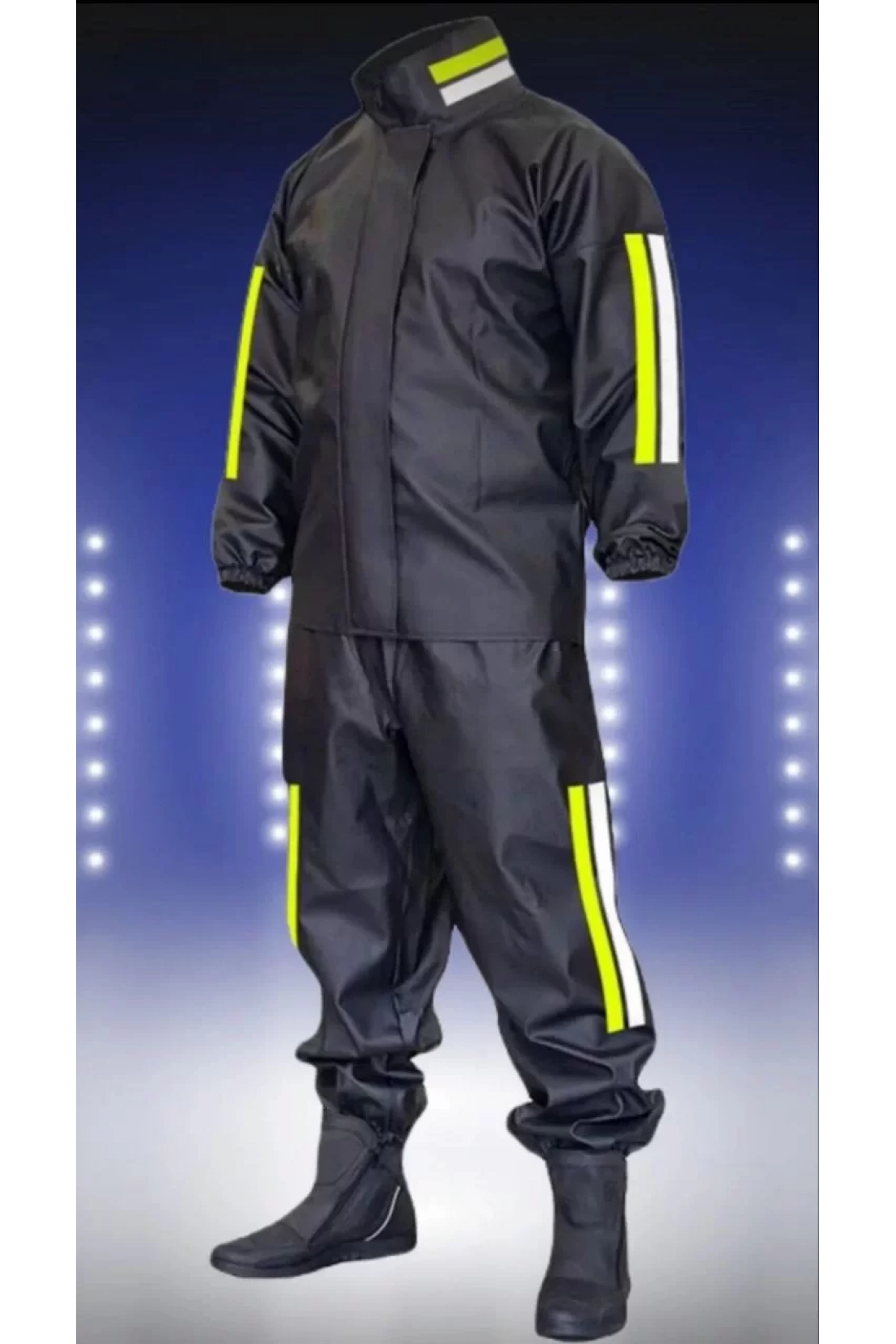 Tam Kalıp Motorcu Kurye Su Geçirmez Yağmurluk Takım