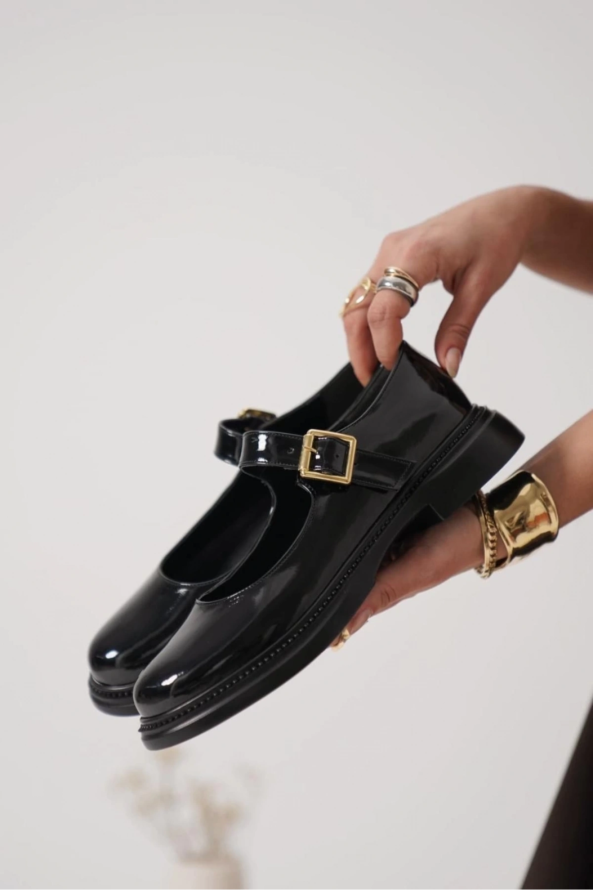 Yokox Siyah Rugan Oxford Ayakkabı