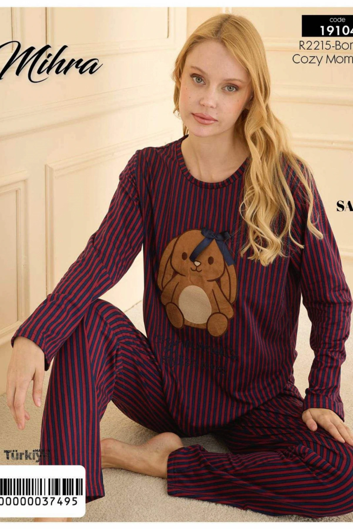 Mihra 19104 Kadın Uzun Kol Pijama Takımı