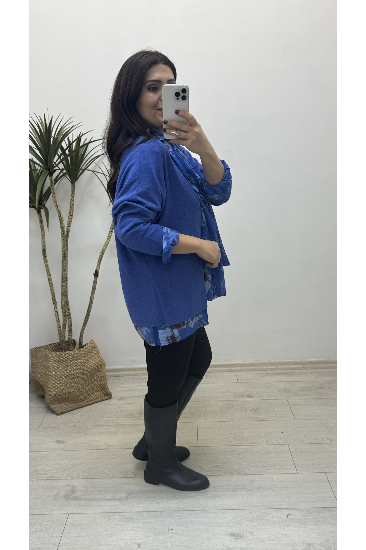 Gömlek Yaka Mavi İthal Üçlü Takım