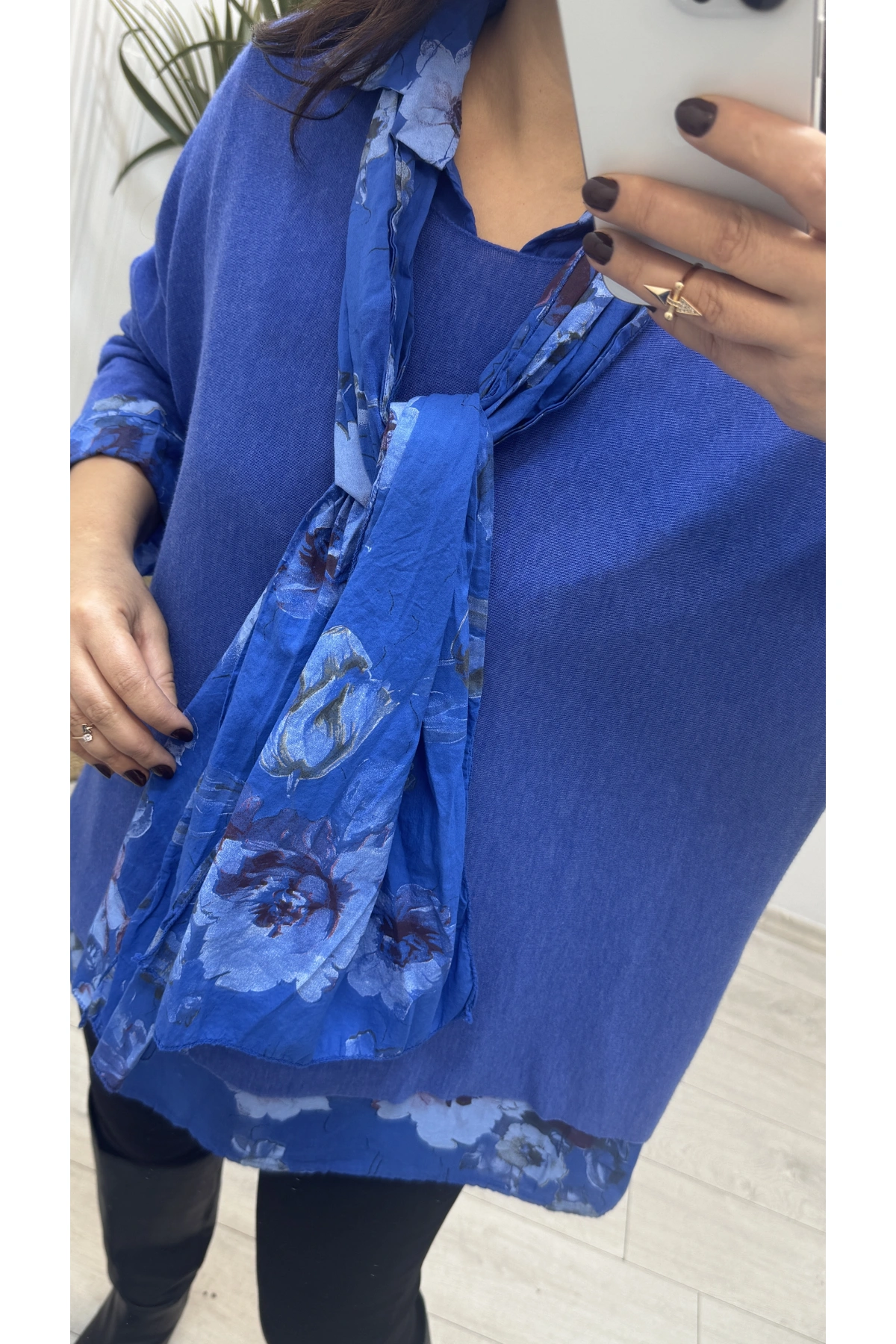 Gömlek Yaka Mavi İthal Üçlü Takım