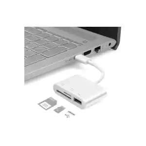 Usb Type C To Sd Microsd Tf Kart Okuyucu Usb 3in1 Çevirici Dönüştürücü Adaptör