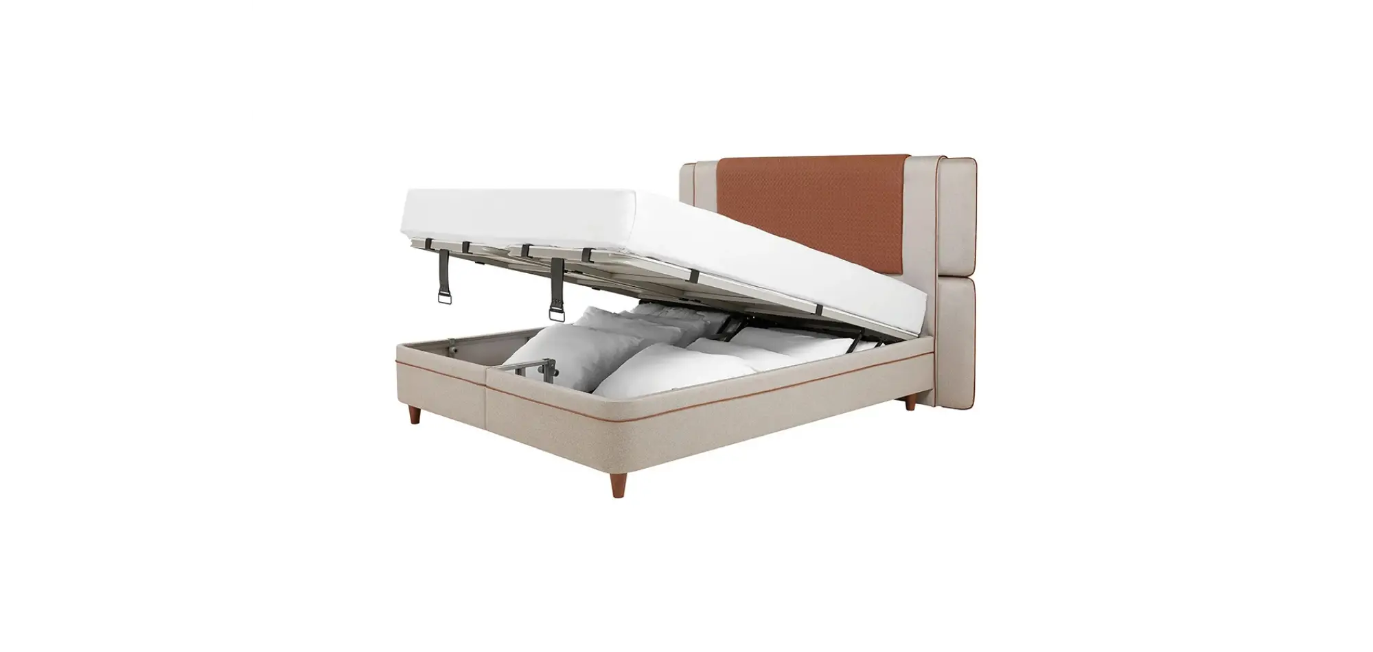 Bamboo Pedic Baza ve Başlık 160x200