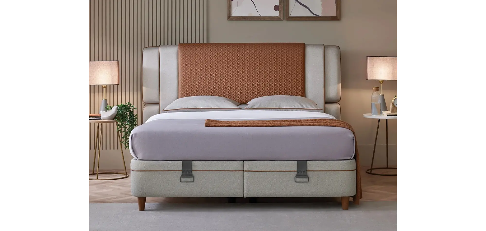 Bamboo Pedic Baza ve Başlık 160x200