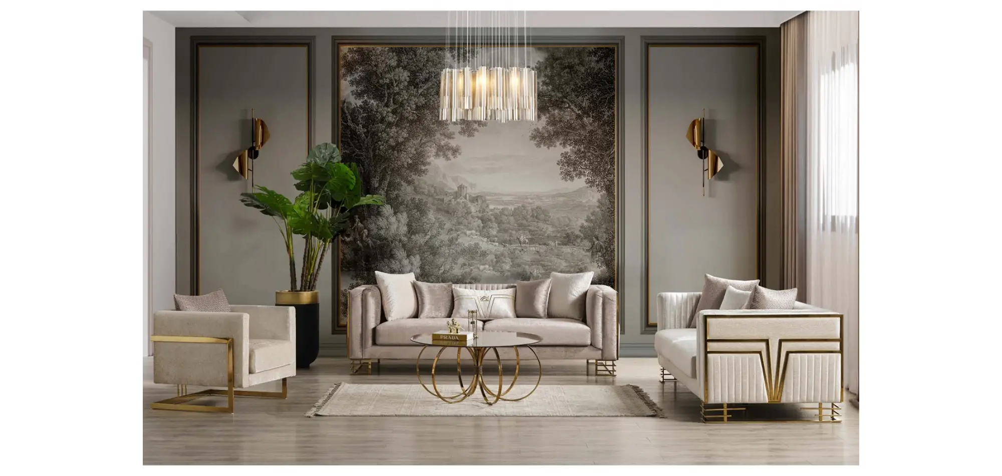 Arven Gold Koltuk Takımı
