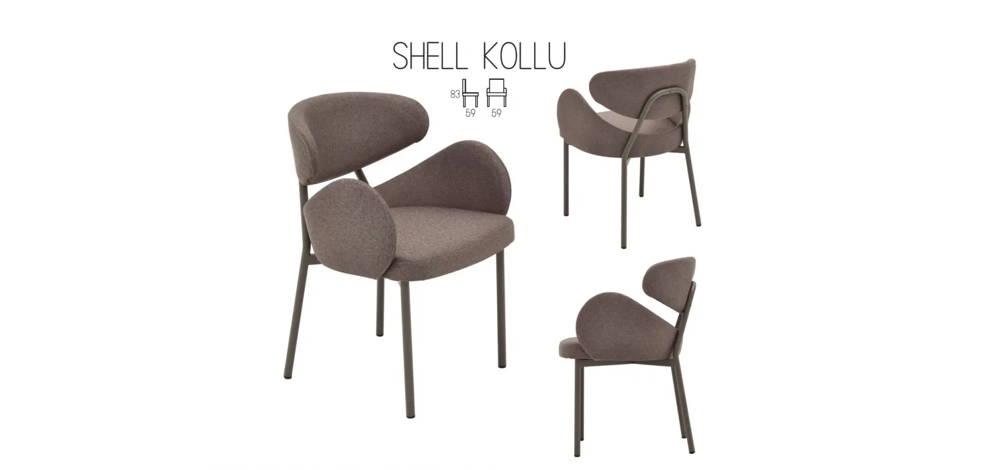 Shell Kollu Sandalye
