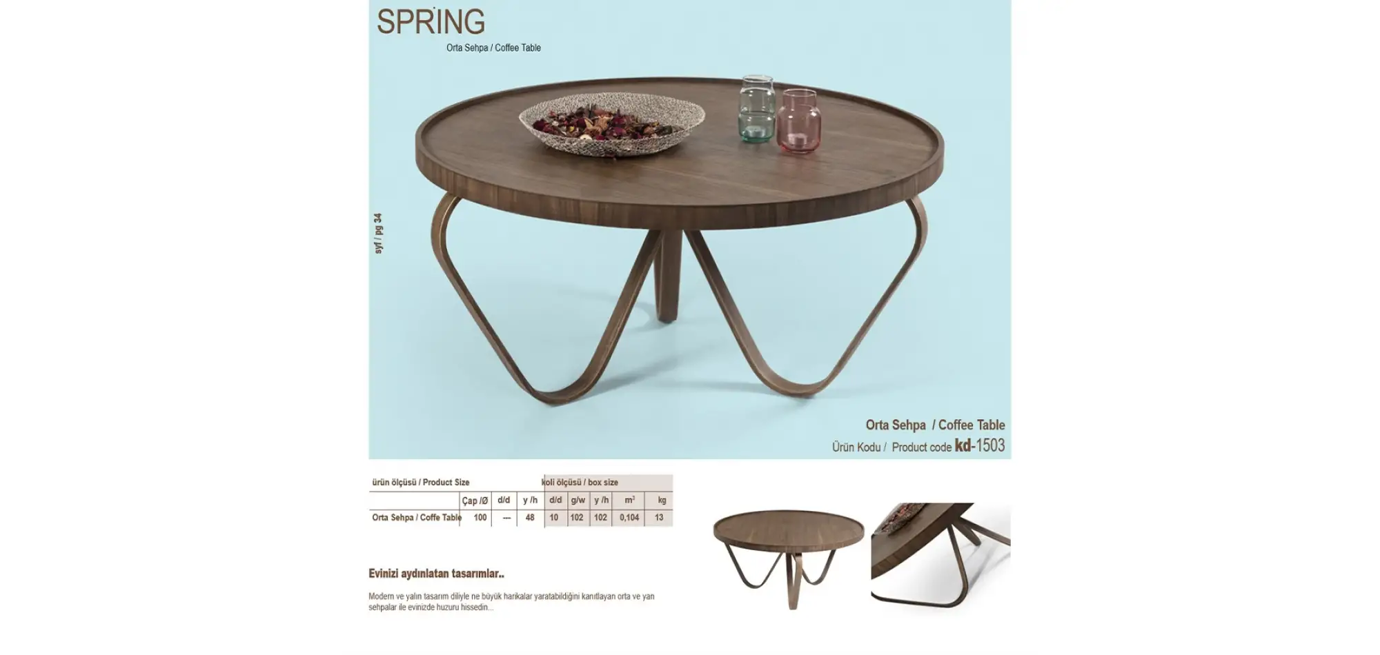 Spring Orta Sehpa
