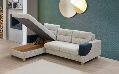 Velin Üçlü Köşe Koltuk