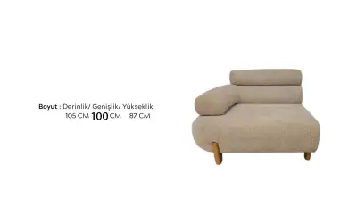 Elanora Köşe Sol Kollu Modül (100 cm)