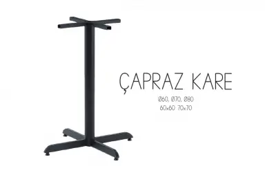 Çapraz Kare Masa Ayak