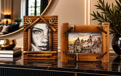 Ahşap Çerçeve İkili Set