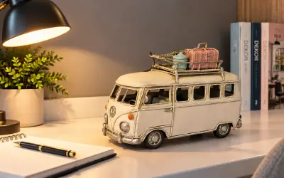 Vintage Krem Minibüs
