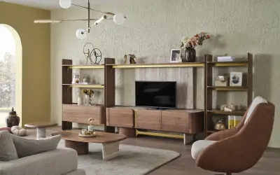 Diva Tv Ünitesi Çekmeceli Kitaplık