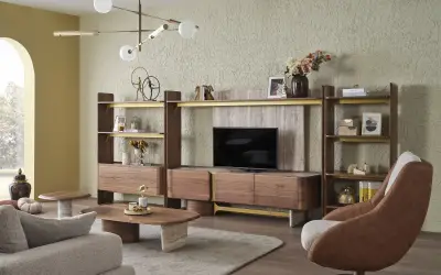 Diva Tv Ünitesi Çekmeceli Kitaplık