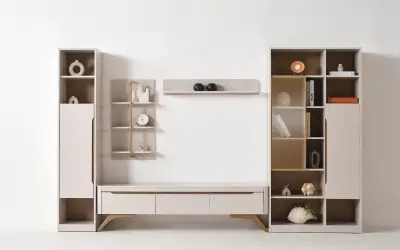 Elva Ünite Ve Kitaplıklar Set