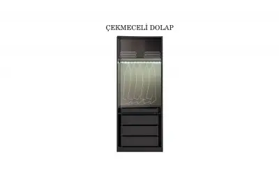 Lavish 2 Kapaklı Çekmecili Dolap