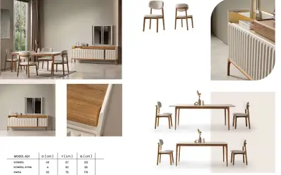 Lorvella Yemek Odası Takımı