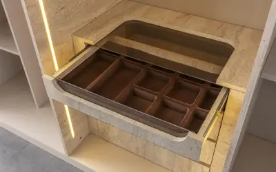 Traverten Dolap 6 Kapılı