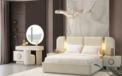 Traverten Yatak Odası Takımı