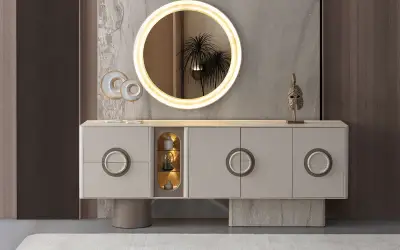 Traverten Yemek Odası Takımı