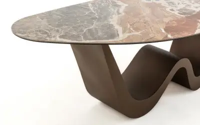 Wave Seramik Masa - 270 cm