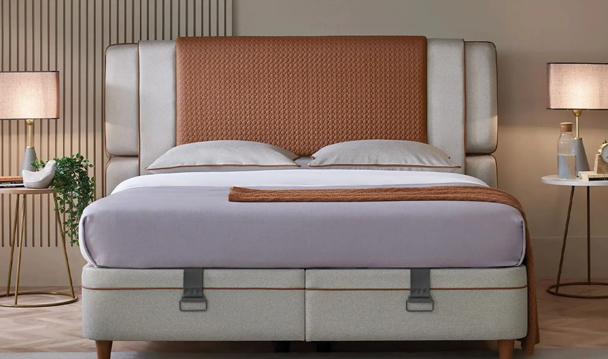 Bamboo Pedic Baza ve Başlık 150x200