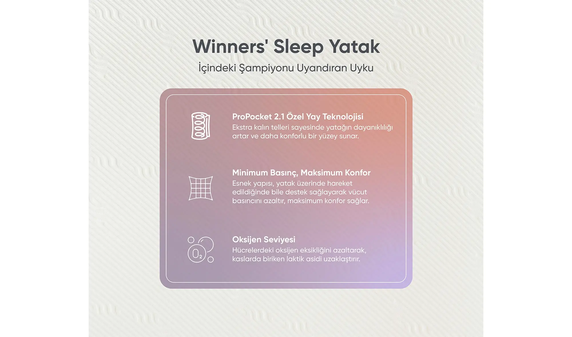Winners Sleep Hybrid Yatak 90x190