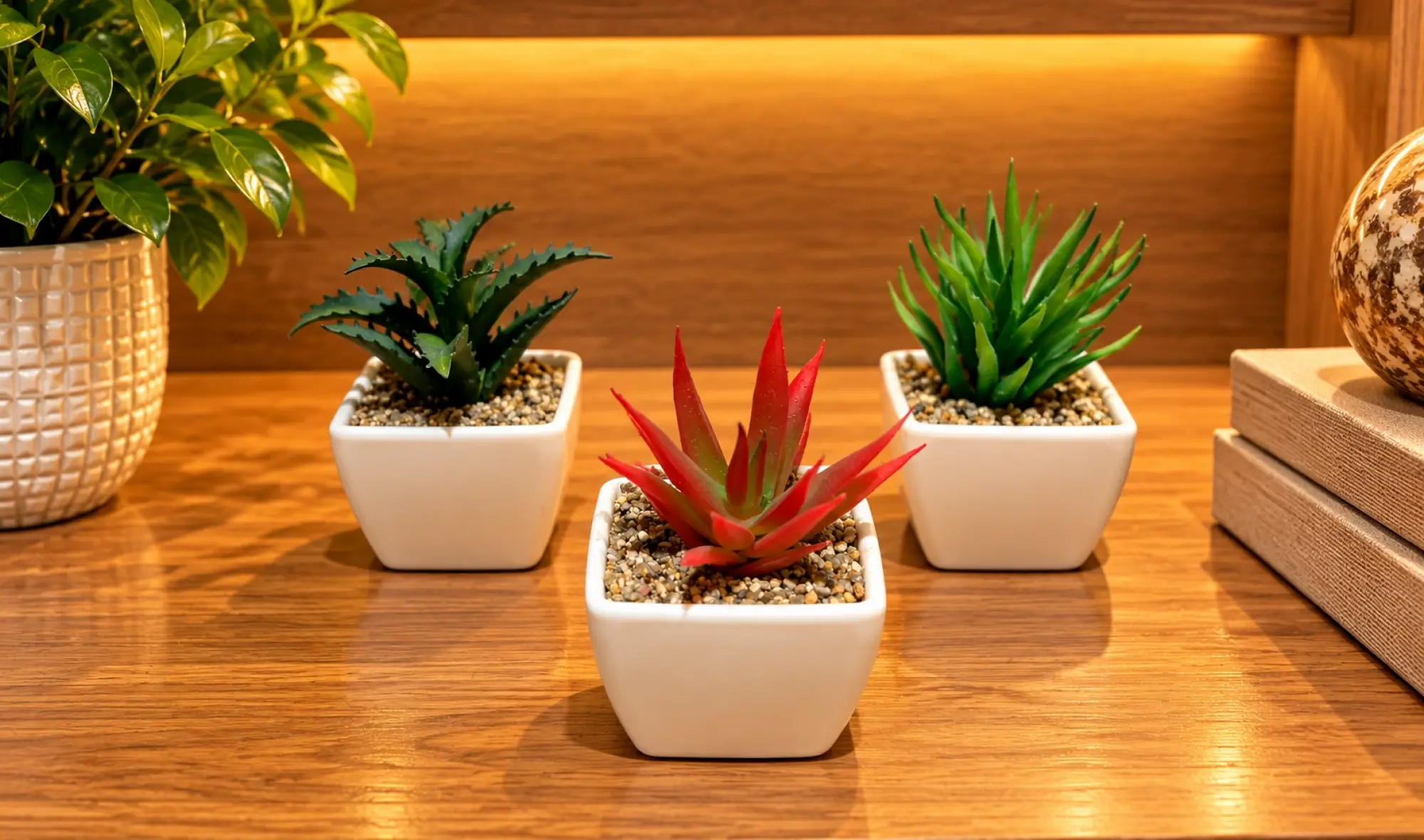 Mini Sukulent  Üçlü Set