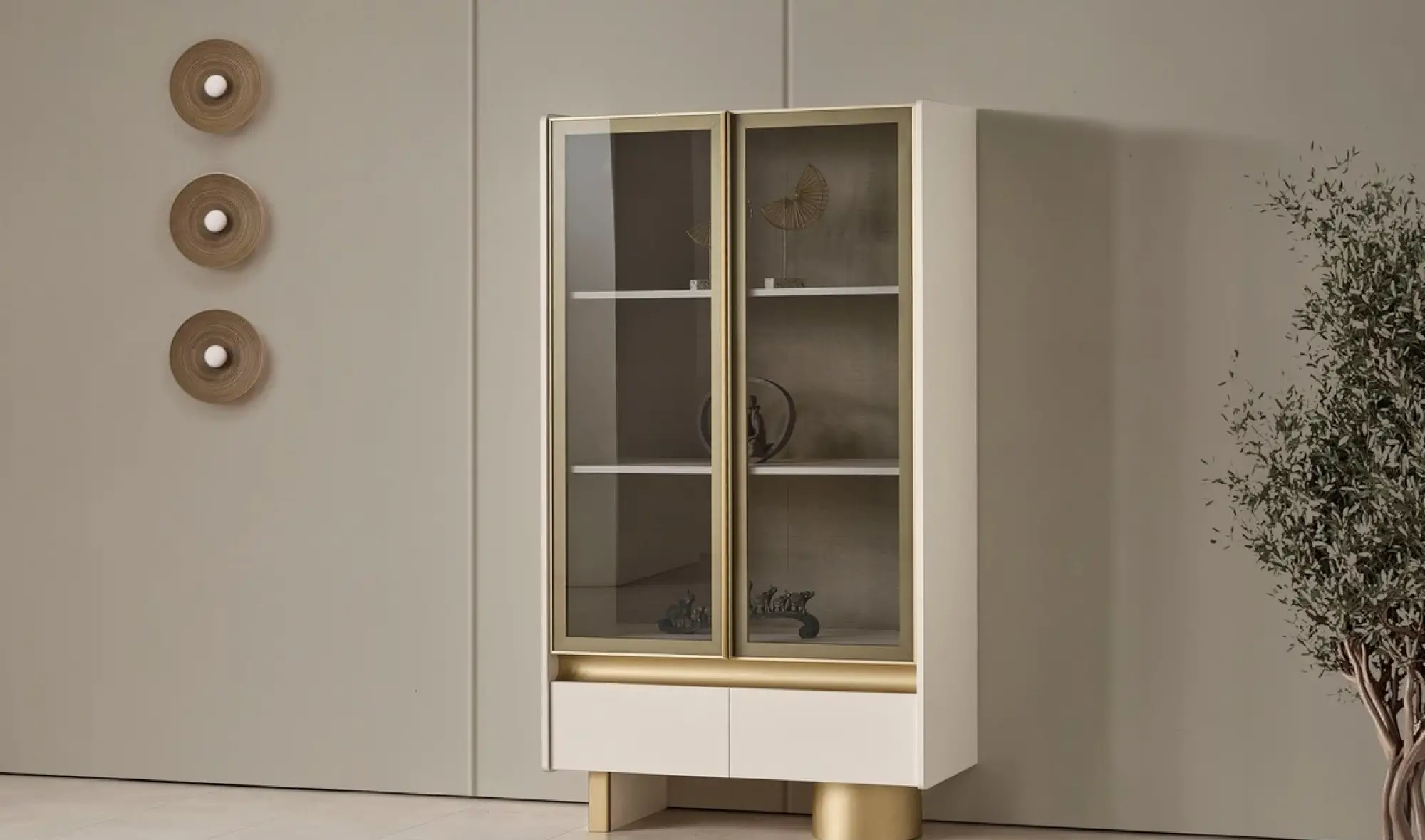 Ferilux Tv Kitaplık Blok (vitrin)