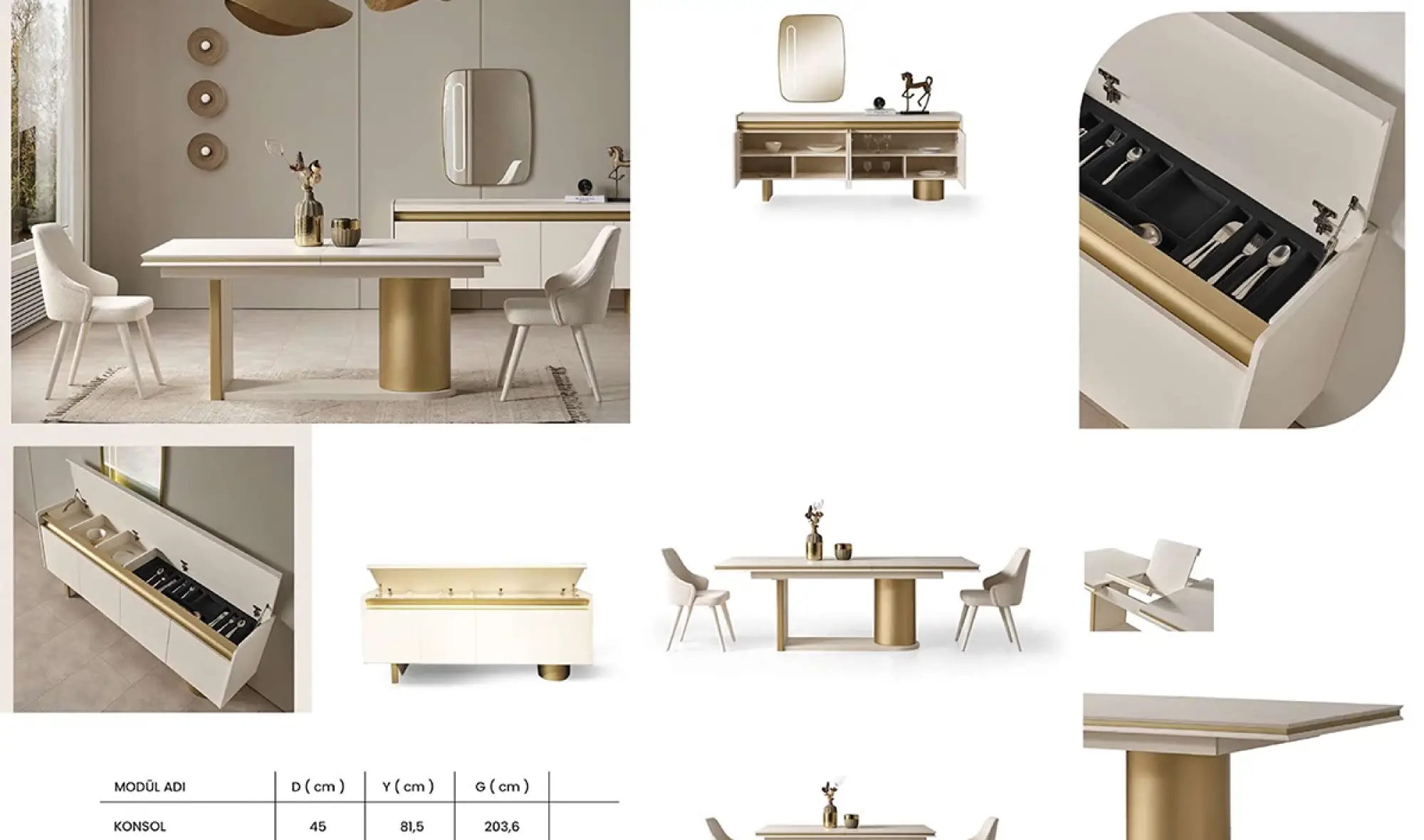Ferilux Yemek Odası Takımı
