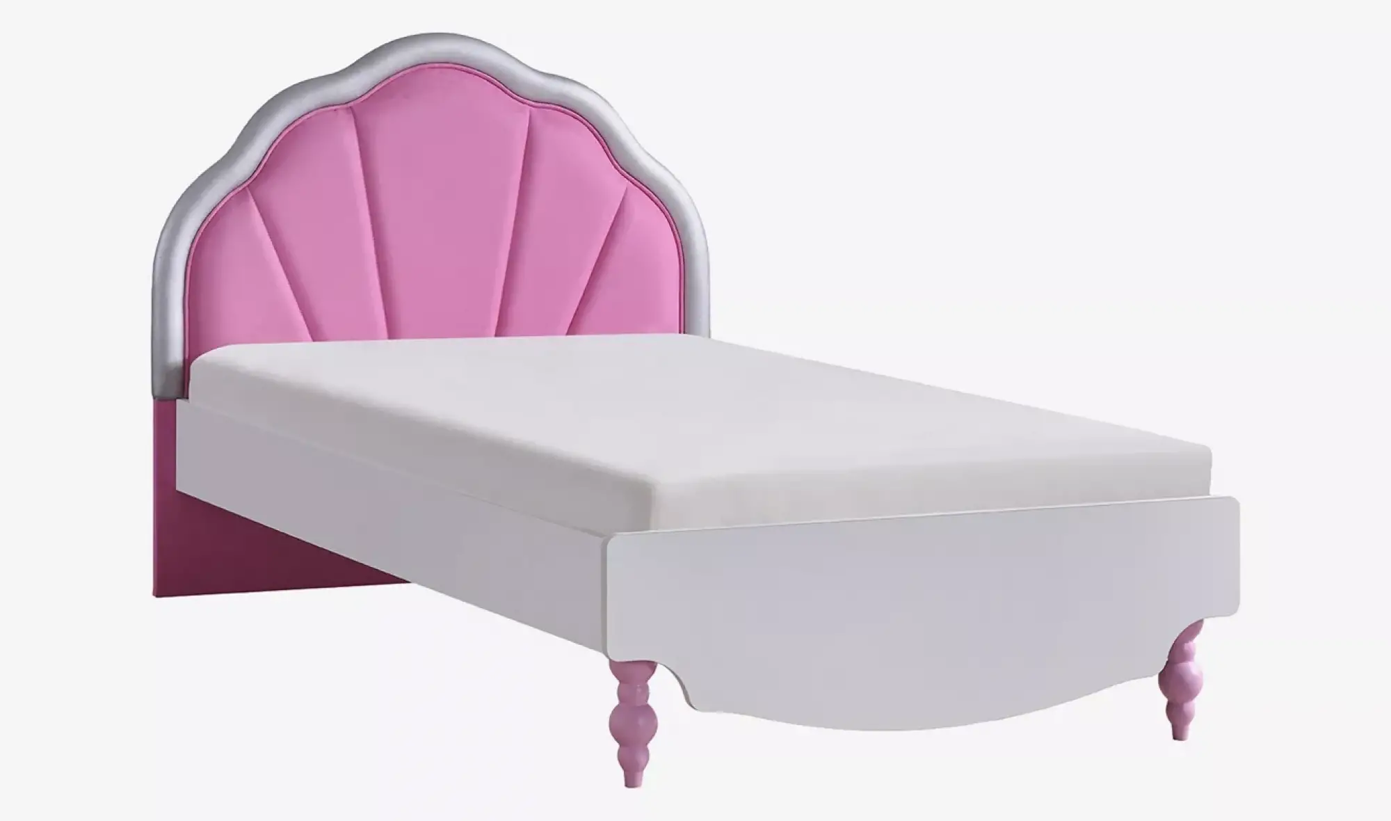 Little Princess Karyola Döşeme Başlıklı 100x200cm