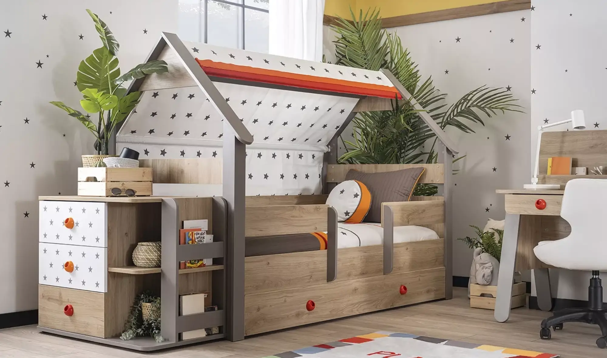 Montessori Hut Karyola 100x200cm