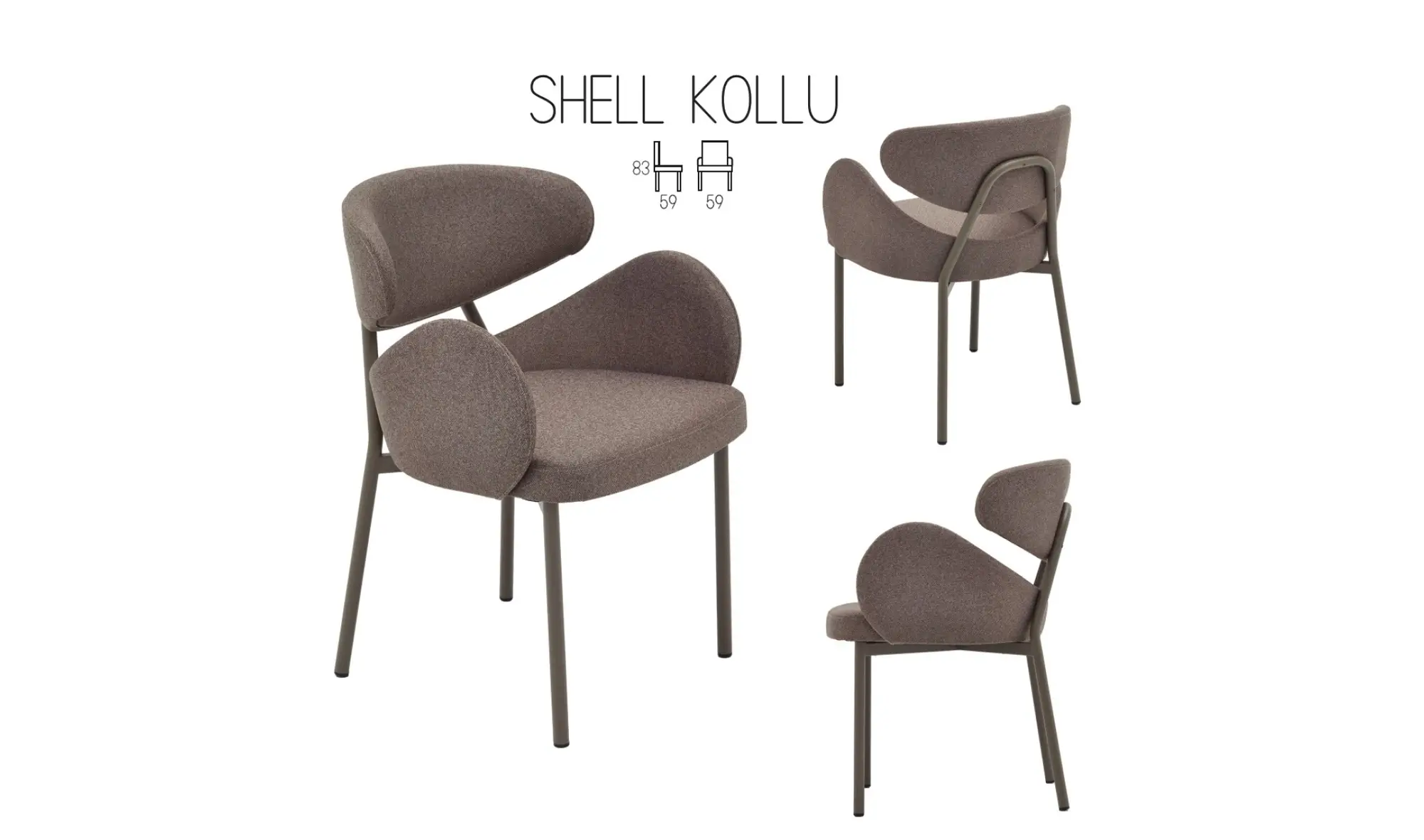 Shell Kollu Sandalye