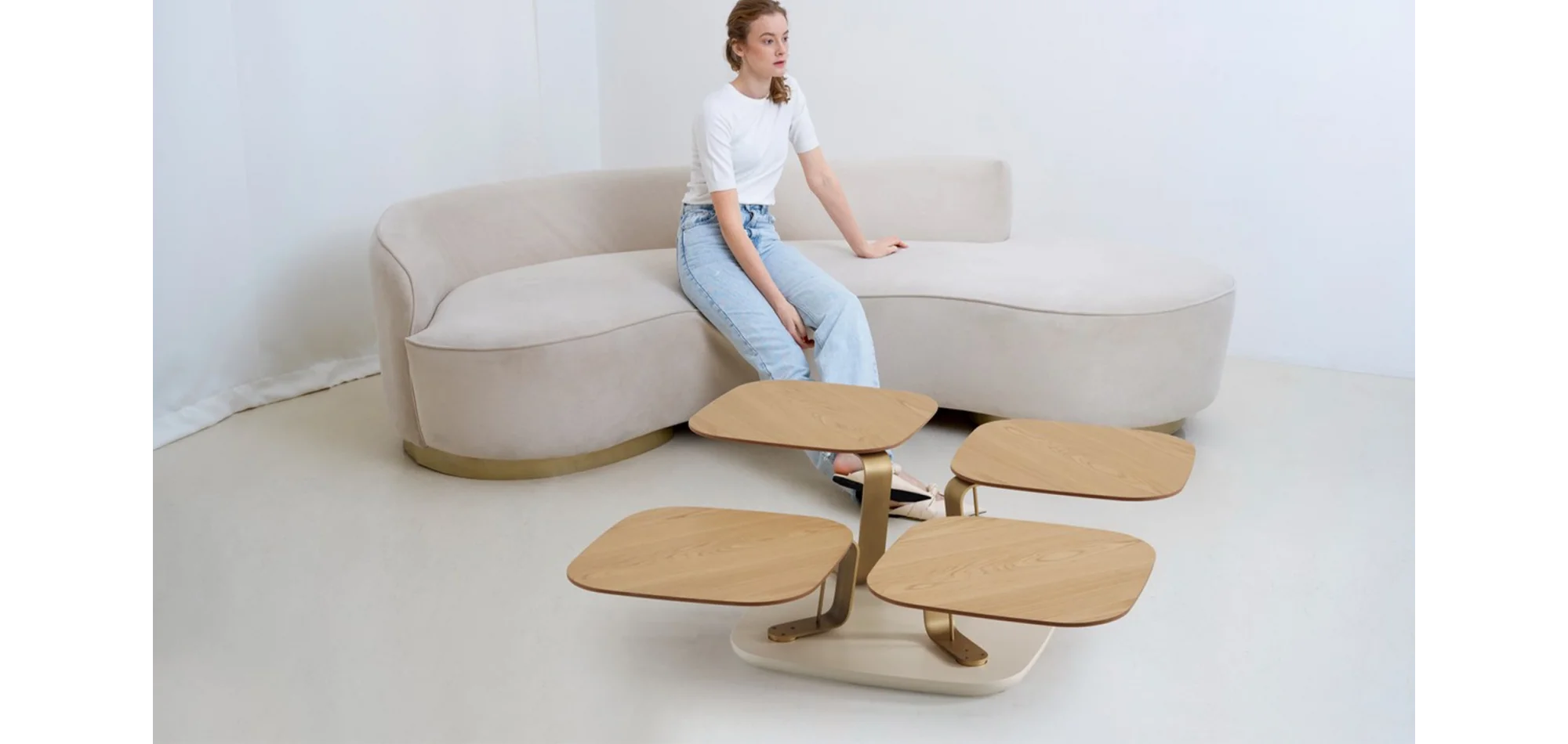 TH-Bentley Meşe Orta Sehpa