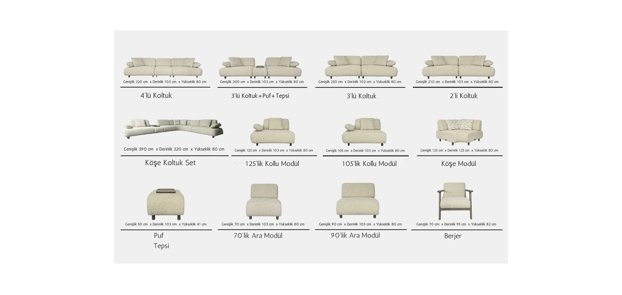 Arvento Koltuk Takımı