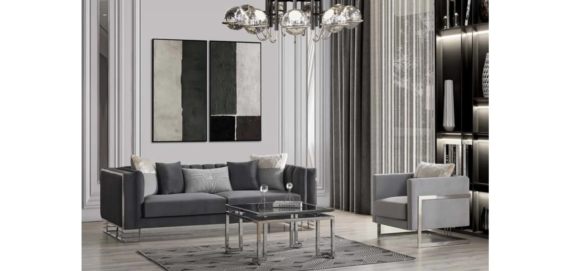 Arven Çizgili Koltuk Takımı