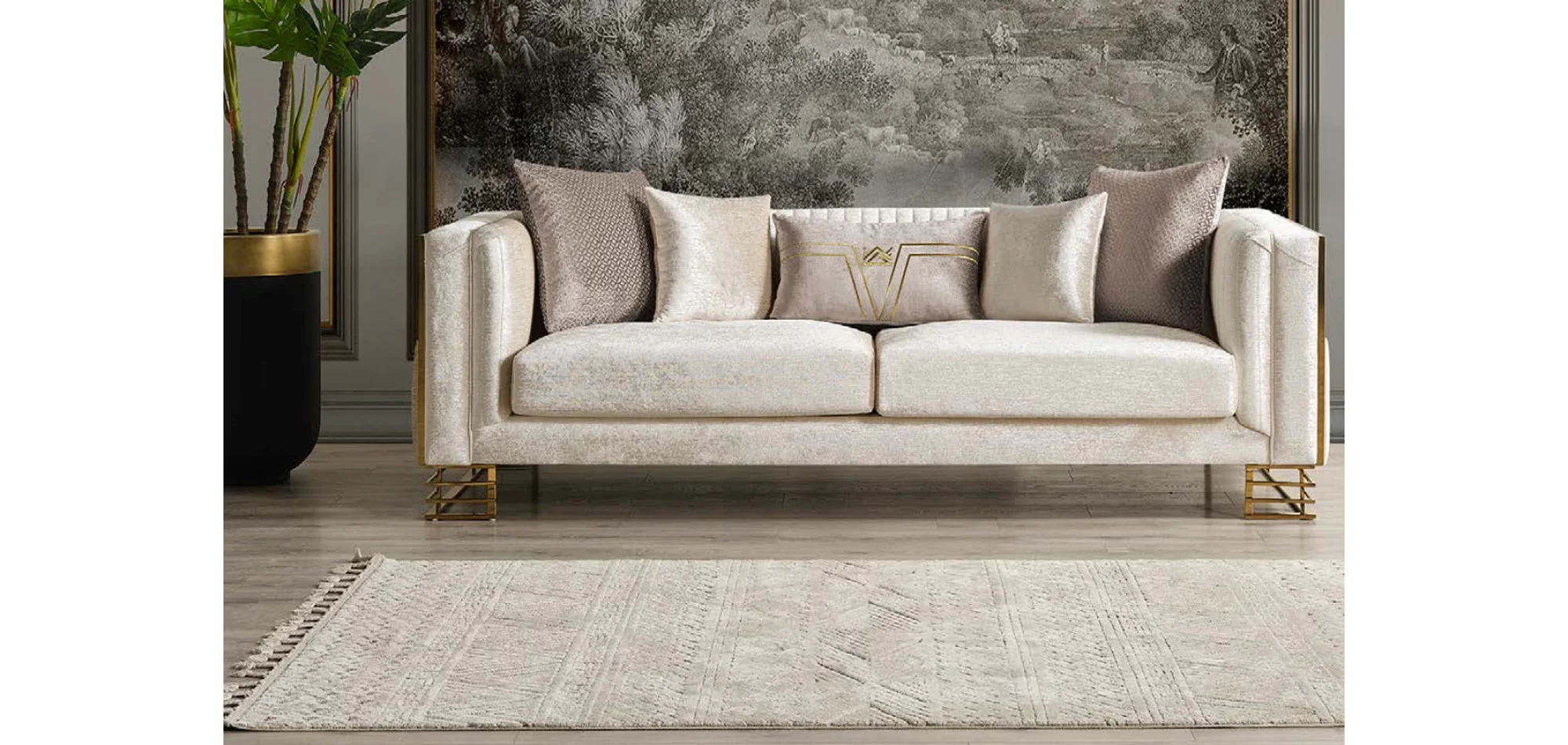 Arven Gold 4lü Koltuk