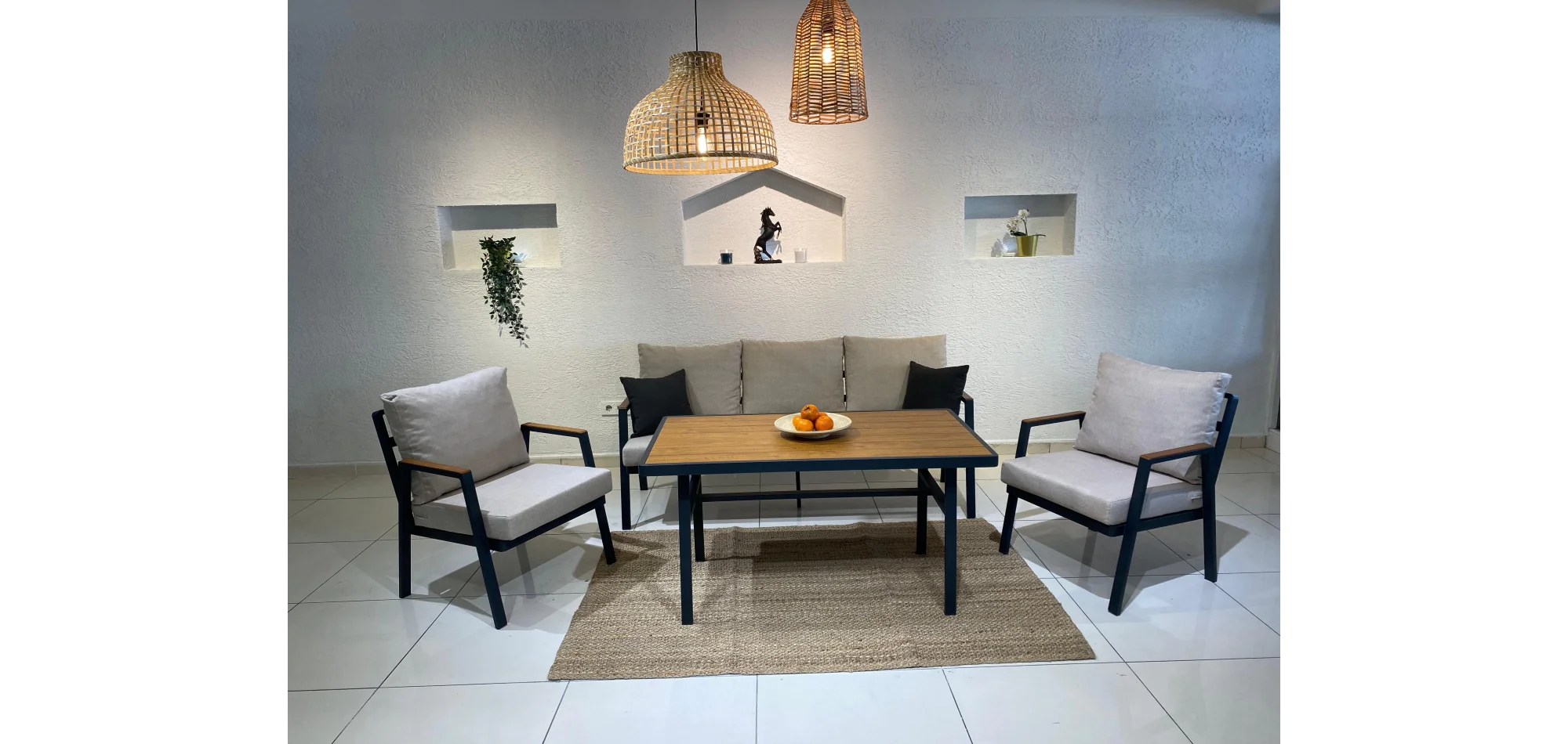 Atina Alüminyum Oturma Grubu