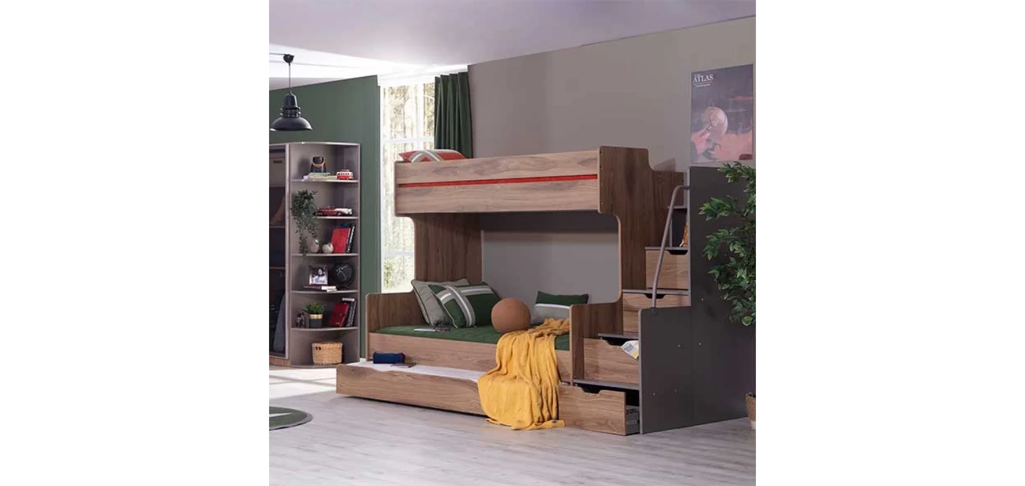 Atlas Çekmeceli Ranza