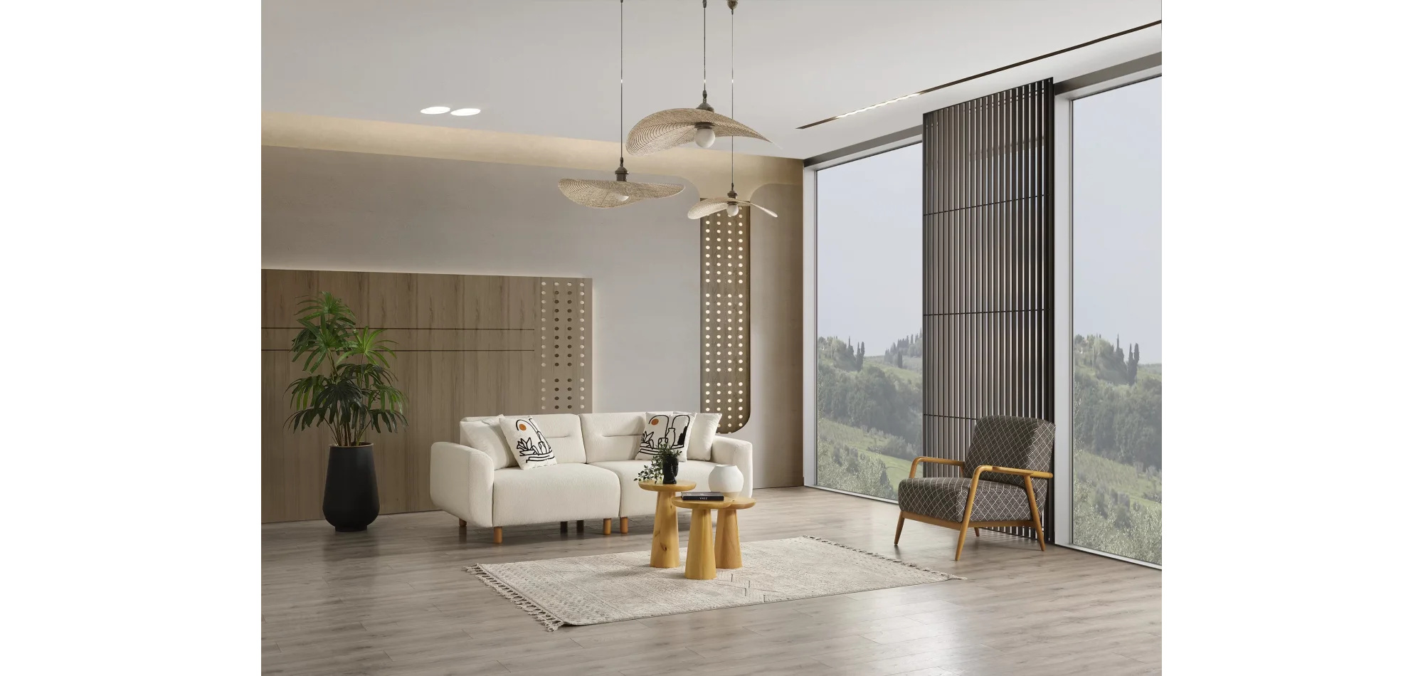 Bohem Düğün Paketi 3lü Set