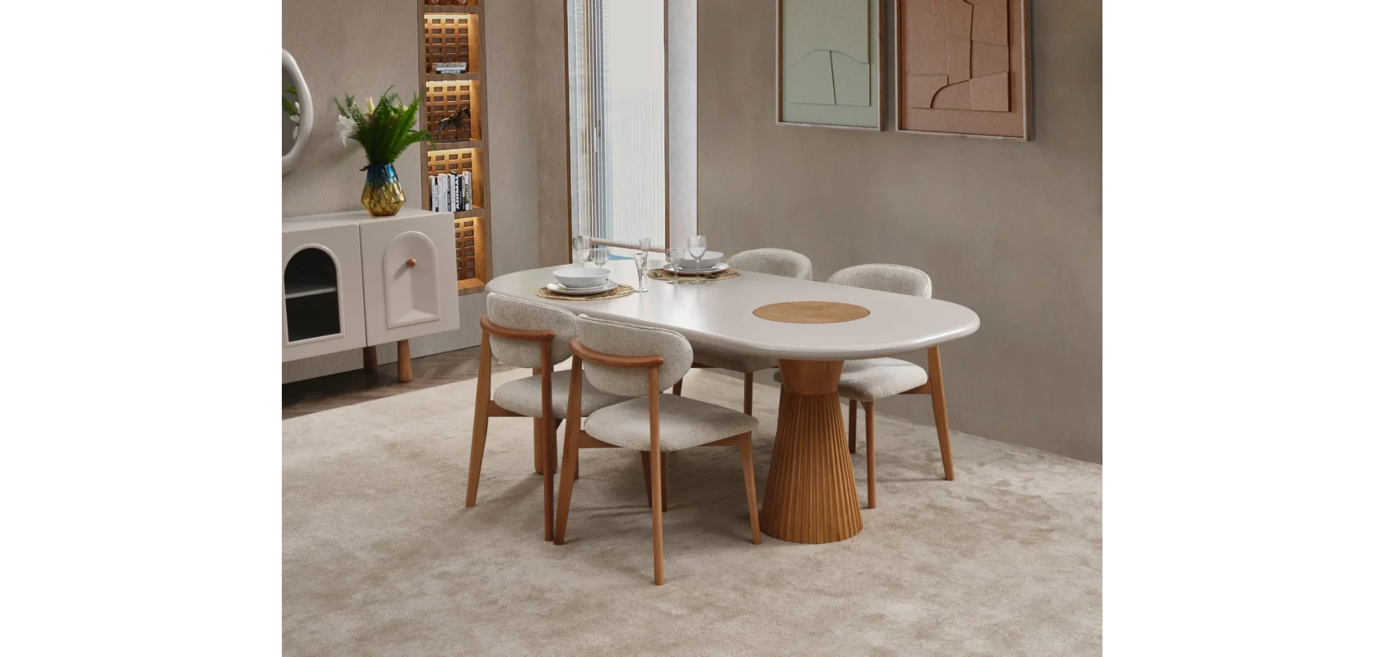 Bohem Yemek Odası Takımı