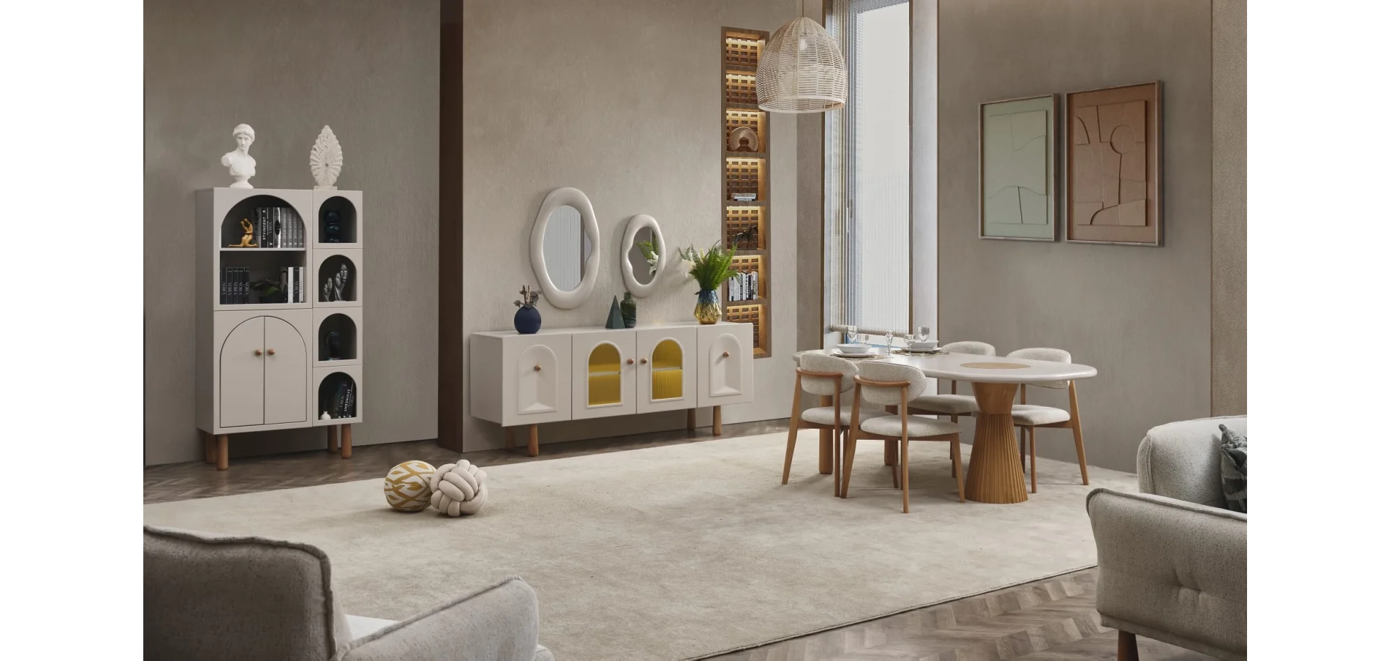 Bohem Yemek Odası Takımı