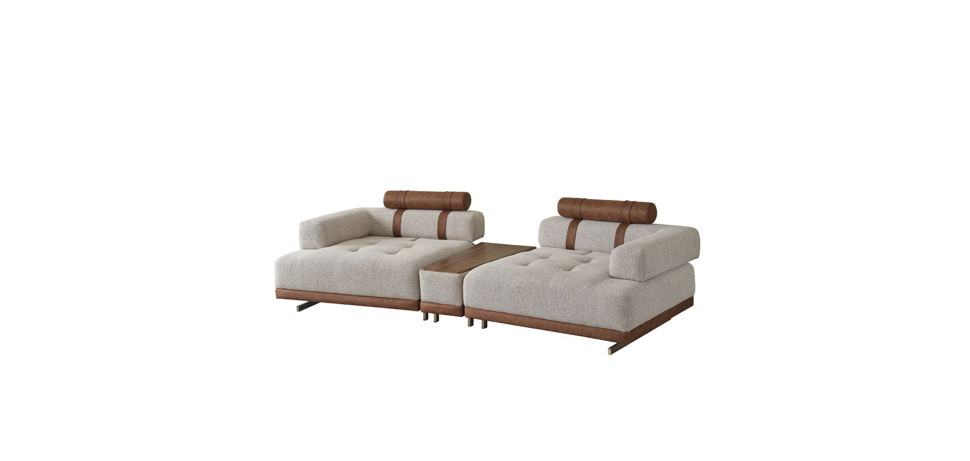 Diva Ara Sehpalı 3lü Koltuk