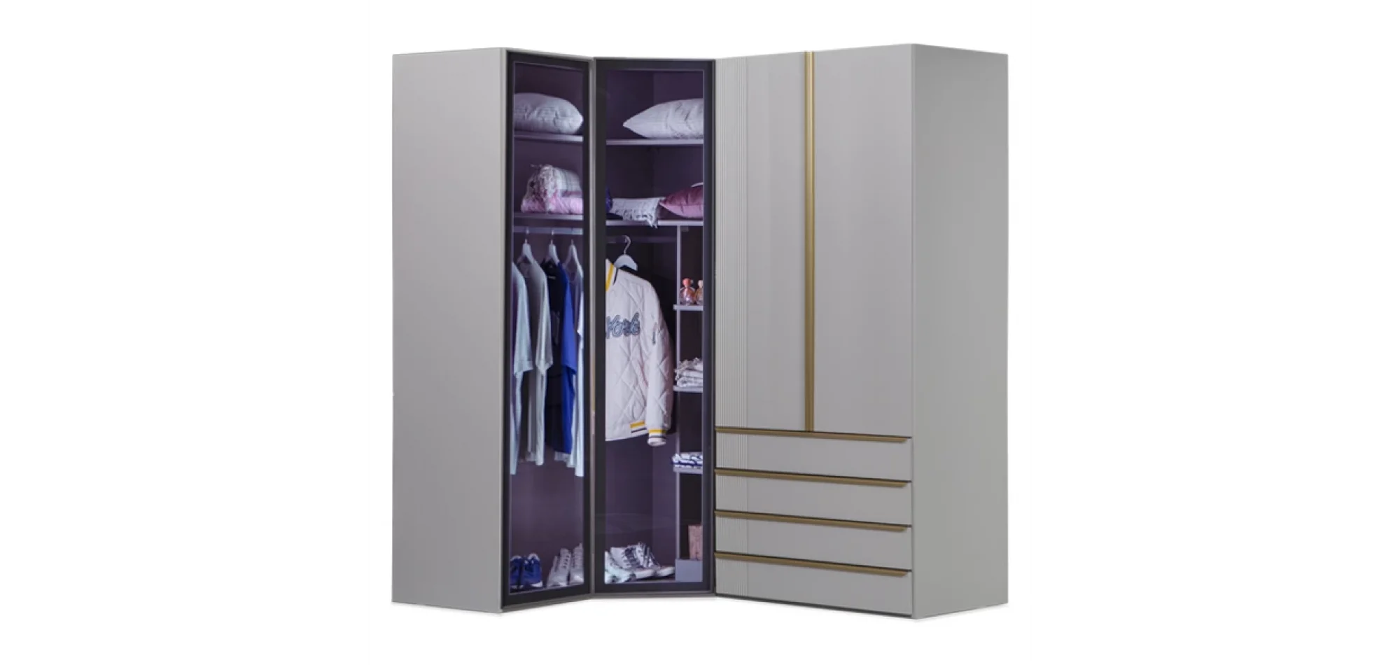Elegant Köşe Dolap (Seçenek 839)