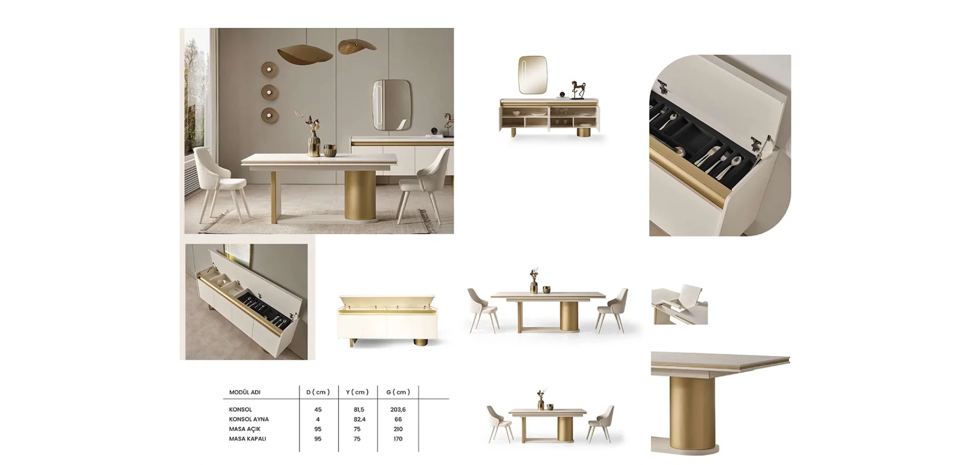 Ferilux Yemek Odası Takımı