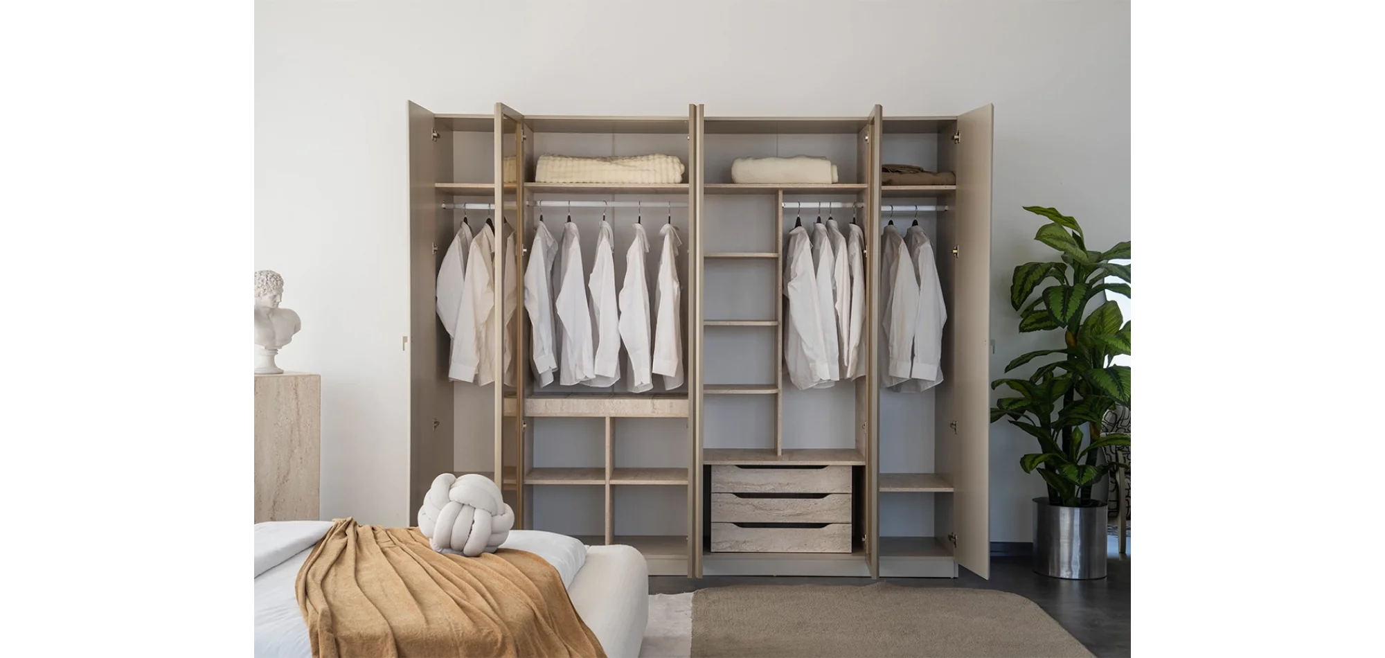 Lavanta Dolap 6 Kapılı