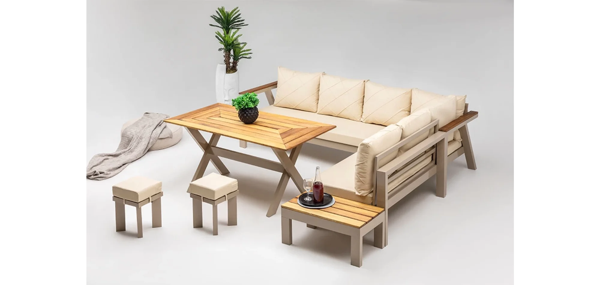 LOTUS KÖŞE TAKIMI ALÜMİNYUM