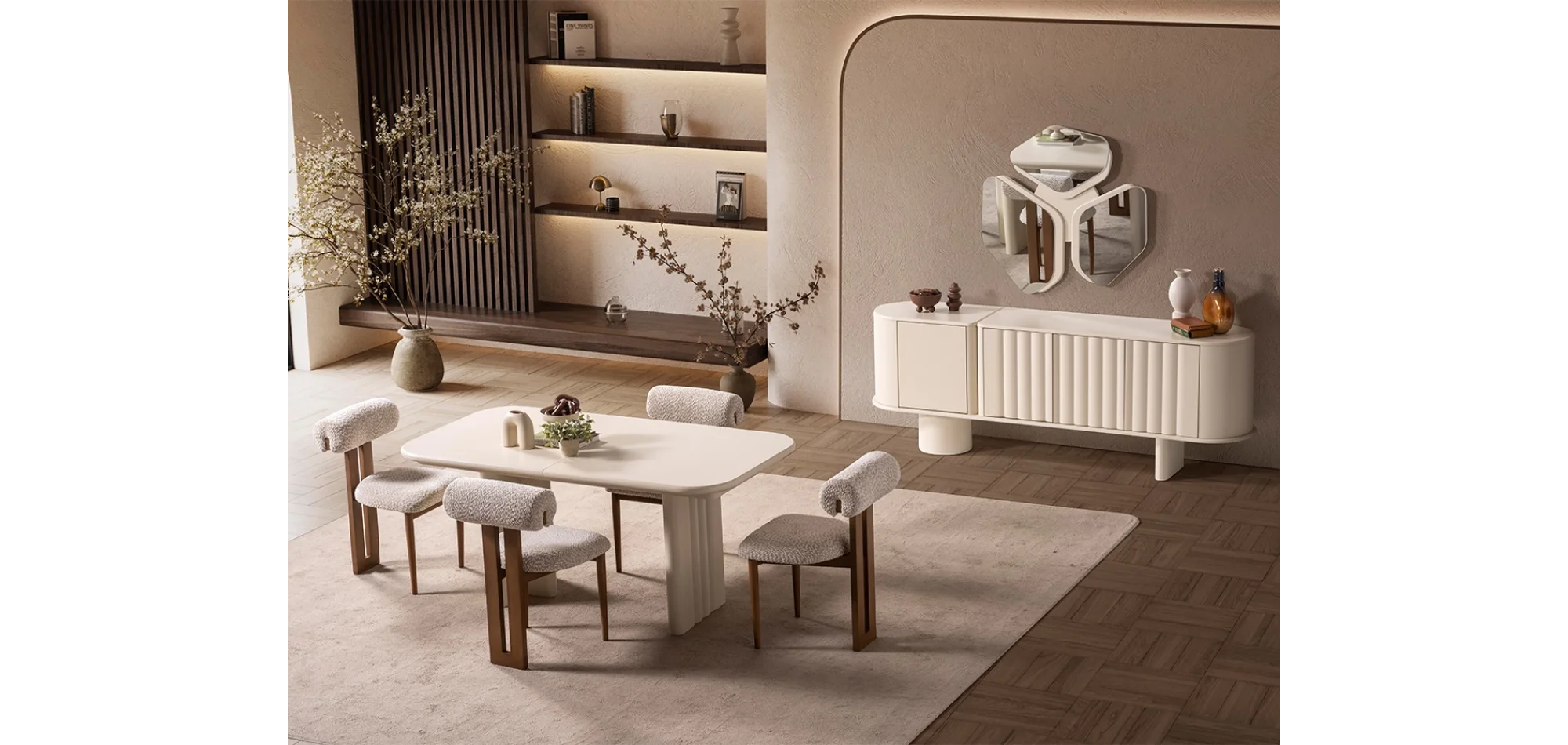 Lova Lake Yemek Odası Takımı